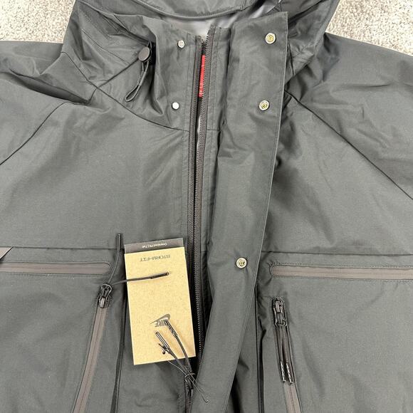 Nike Storm-FIT Jacket Mens XL Tall Black Hooded Oversized Fit Full Zip Utility - Picture 8 of 13